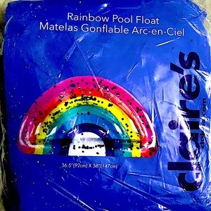 Rainbow pool float from Claire’s (never opened) BRAND NEW